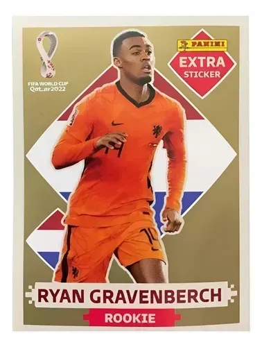 Figurinha Legend Ouro Ryan Gravenberch Copa do Mundo 2022