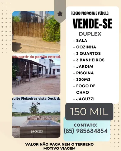 Casa de praia no Trairi entre o decoral e o palm beach