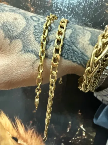 Pulseira Maciça 6.91g de ouro 18k procedência garantia eterna