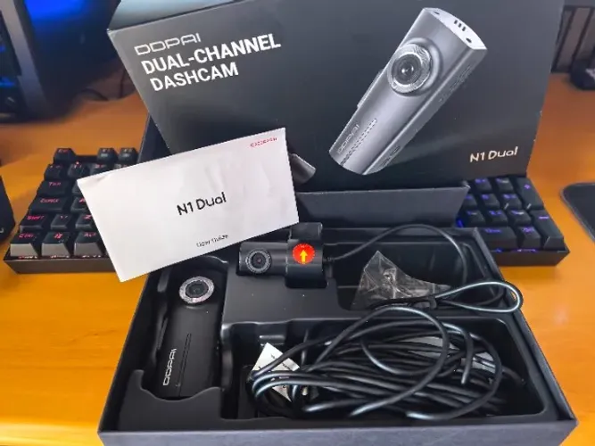 Câmera veicular DDPAI N1 dual