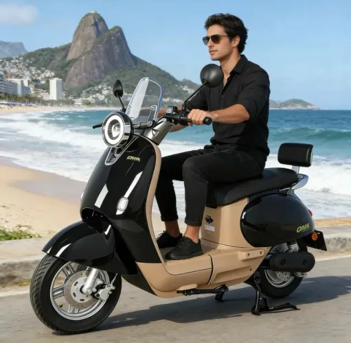 Cavalletta C12 Scooter/bike Elétrica 60v 1000w Lítio 75km