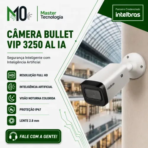CAMERA BULLET VIP 3250 AL IA - INTELBRAS