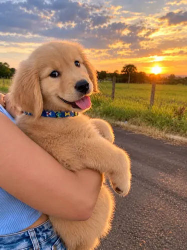 Filhote macho de Golden Retriever LINDO