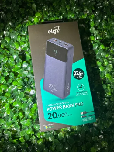 Power Bank Pro ELG 20.000mAh 22.5W ? Turbo e Com Display Digital NOVO