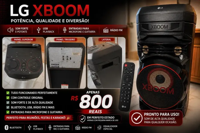 Caixa de Som LG X BOOM
