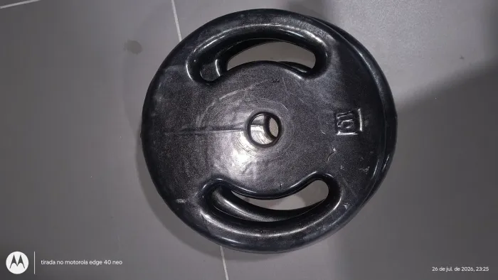 Anilhas emborrachadas de 10kg