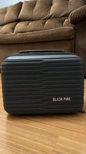 Maleta Frasqueira BLACKPINK Cinza Escuro para Viagem
