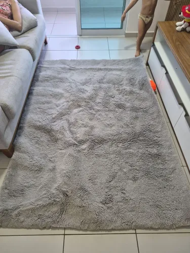 Tapete Felpudo Cinza