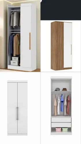 Módulo demobile Amendôla/Branco canto e 2 portas 