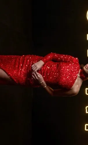 Vestido de festa vermelho