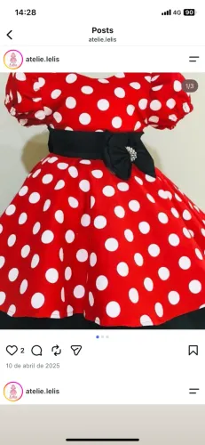 VESTIDO MINIE- 1 ANO