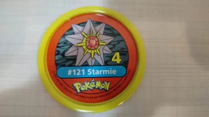 Tazos Estrela Pokémon Pokemetal #121 Starmie