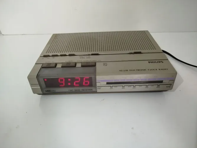 RÁDIO RELÓGIO PHILIPS ANTIGO FUNCIONANDO