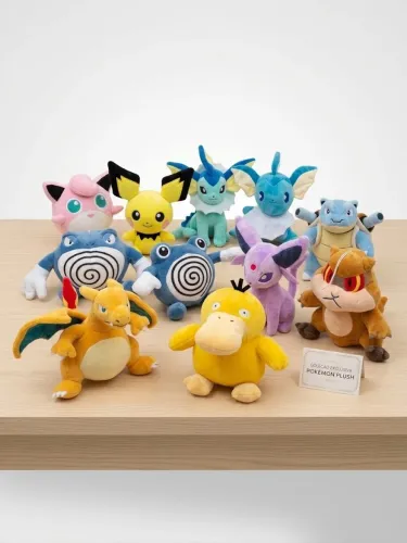 Kit Exclusivo com 10 Pelúcias Pokémon - TODAS NOVAS