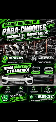 Parachoques dianteiros e traseiros nacional e importados
