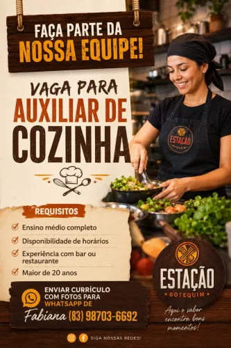 Auxiliar de cozinha 