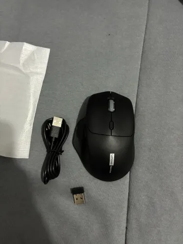 Mouse Bluetooth ergonômico e silencioso lenovo