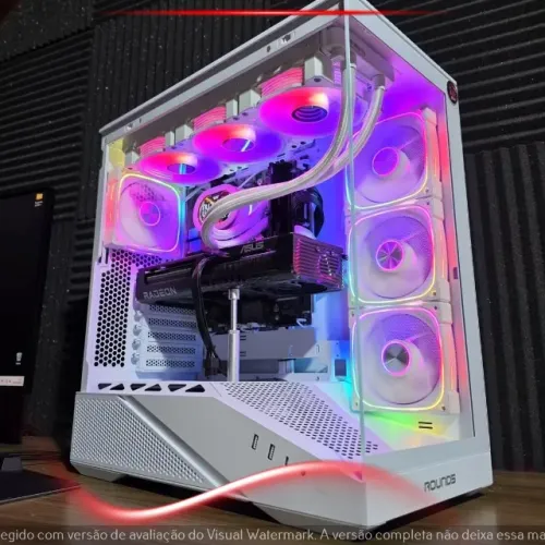 PC Gamer Ryzen 5 9600X RX 9060 XT 16GB 1TB NVMe DDR5 Branco