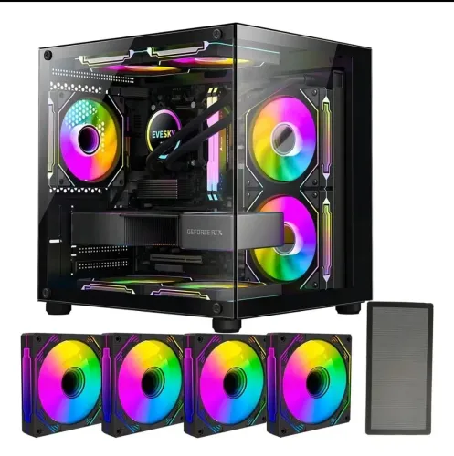 Promoção!!! Gabinete Gamer Hayom Com 4 Fans RGB