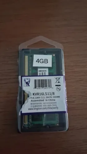 Memória Kingston DDR3 4GB 1333MHZ SODIMM KVR1333D3S9/4G | Notebook