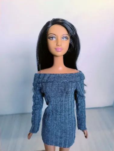 Vestido para bonecas barbie (ESCOLHA A COR )