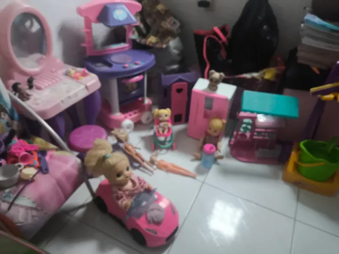 Brinquedos conservados.