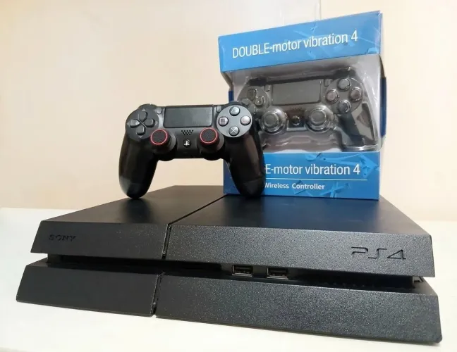 PS4 1TB 2 controles 10 jogos seminovo completo garantia 