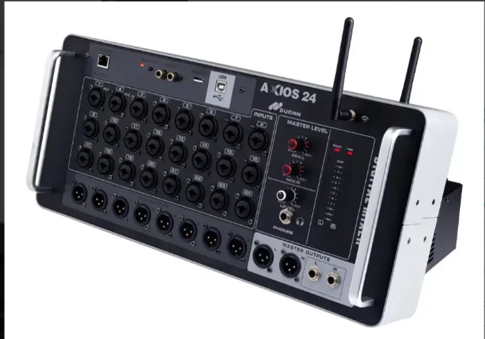 Mesa de Som Digital DUONN Axios 24 Canais Wi-Fi com DSP e Bluetooth Mesa de Som Digital D