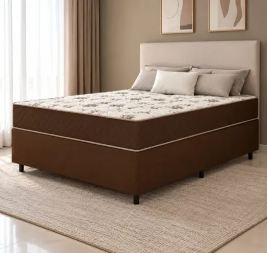 Conjunto Base com Colchão Supreme Casal D33 Dupla face