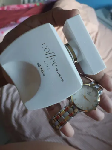 Kit perfume Coffee woman relógio champion