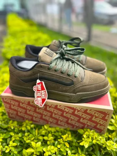 Tênis Vans Hylane Masculino Tons: Musgo Militar Premium - Sola de Borracha