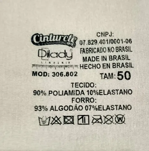 Cinta modeladora nova Tam 50