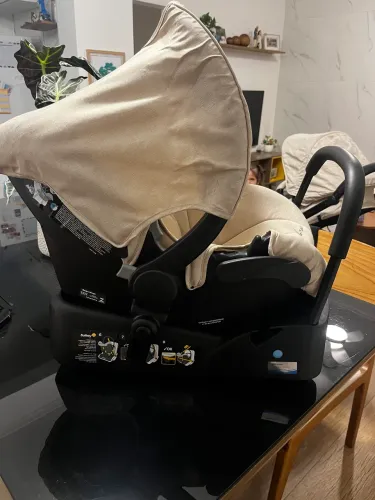 Carrinho + Bebê Conforto Safety 1st, Travel System Mobi Trio, Beige Nature