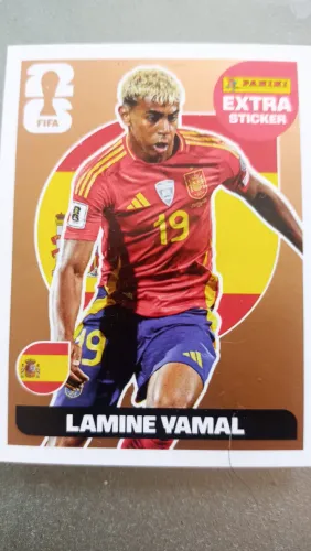 Figurinha da copa legend Lamine Vamal bronze
