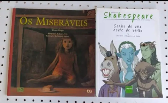 2 Livros Clássicos "Os miseráveis" e "Sonho de uma noite de verão"