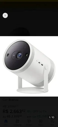 Projetor Samsung Freestyle com tela