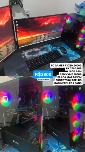 Pc gamer troco em notebook gamer