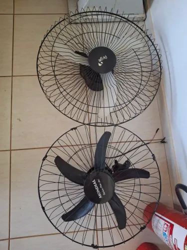 2 Ventiladores de Parede Turbo - Mondial e Arge - Funcionando