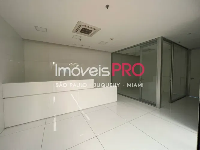 Laje corporativa disponível para locação: layout pronto com 750m² no Vila Olímpia Corporat