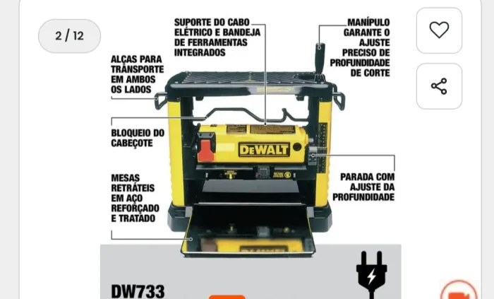 Plaina desengrossadeira DEWALT 733