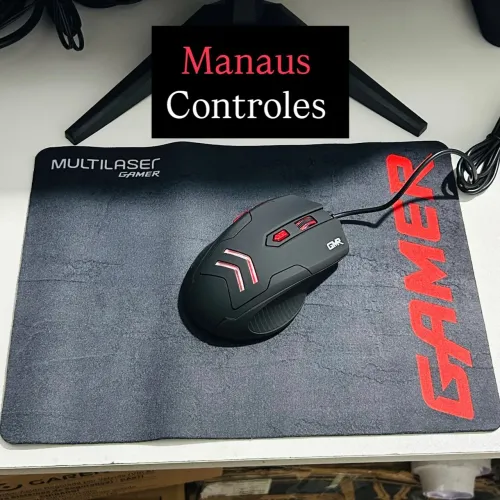 Mouse Gamer Rgb de 3200 Dpi Sensor Ótico + Mousepad