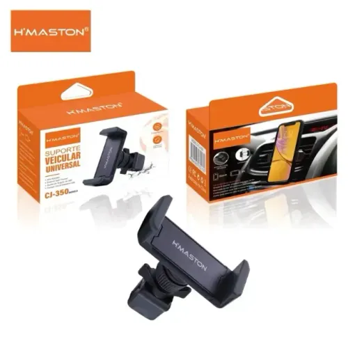 Suporte Celular Carro Garra Forte Saída de Ar Condicionado Ajustável 360° H?maston CJ-350