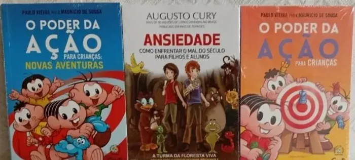 Ansiedade Augusto Cury Poder da ação para crianças 1 e 2 Paulo Vieira