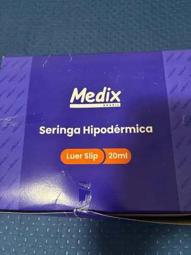 Seringa 20 ml bico liso luer slip