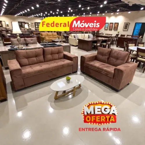 Sofá 2 e 3 Lugares Fixo - Promoção Por Tempo Limitado!