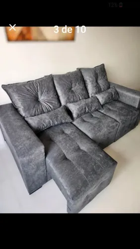 Sofa retrátil 2 metros com 3 lugares da fábrica 