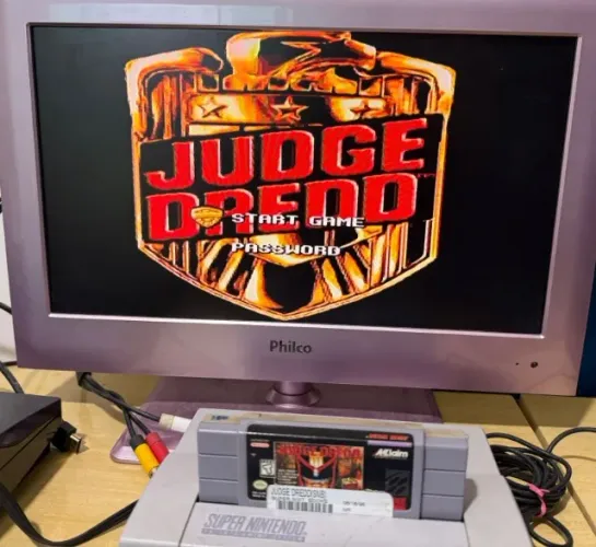Cartucho Judge Dredd Original Jogo Juiz Super Nintendo Snes