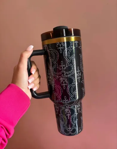 Garrafa térmica 1.2L com canudo - Na caixa