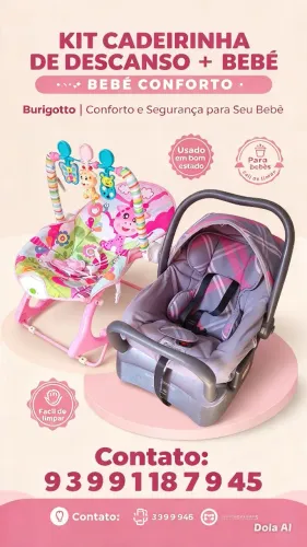 Cadeira e bebê conforto 