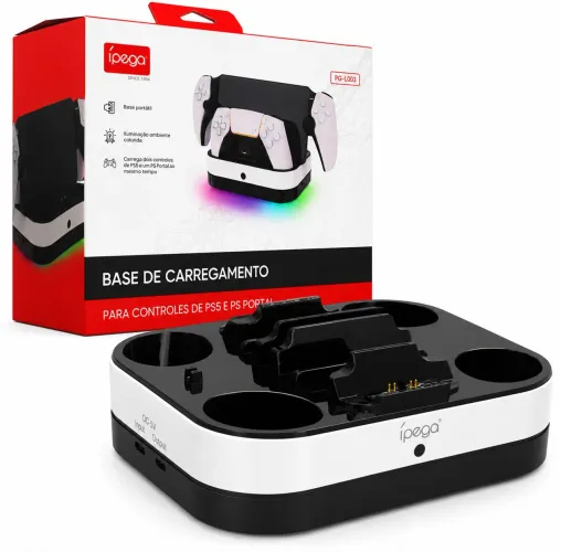 BASE PARA CARREGAMENTO PARA PS5 E PS PORTAL IPEGA PG-LC03 Controle Ps5